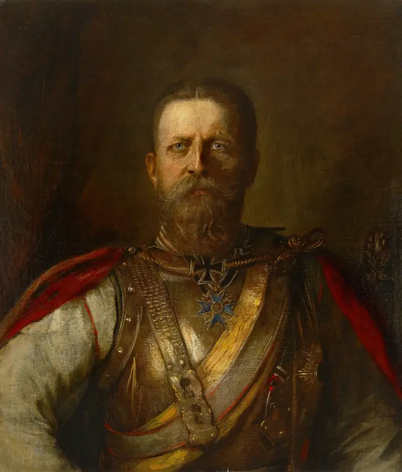 Kronprins Fredrik Vilhelm, senare Fredrik III, tysk kejsare och kung av Preussen av Franz von Lenbach