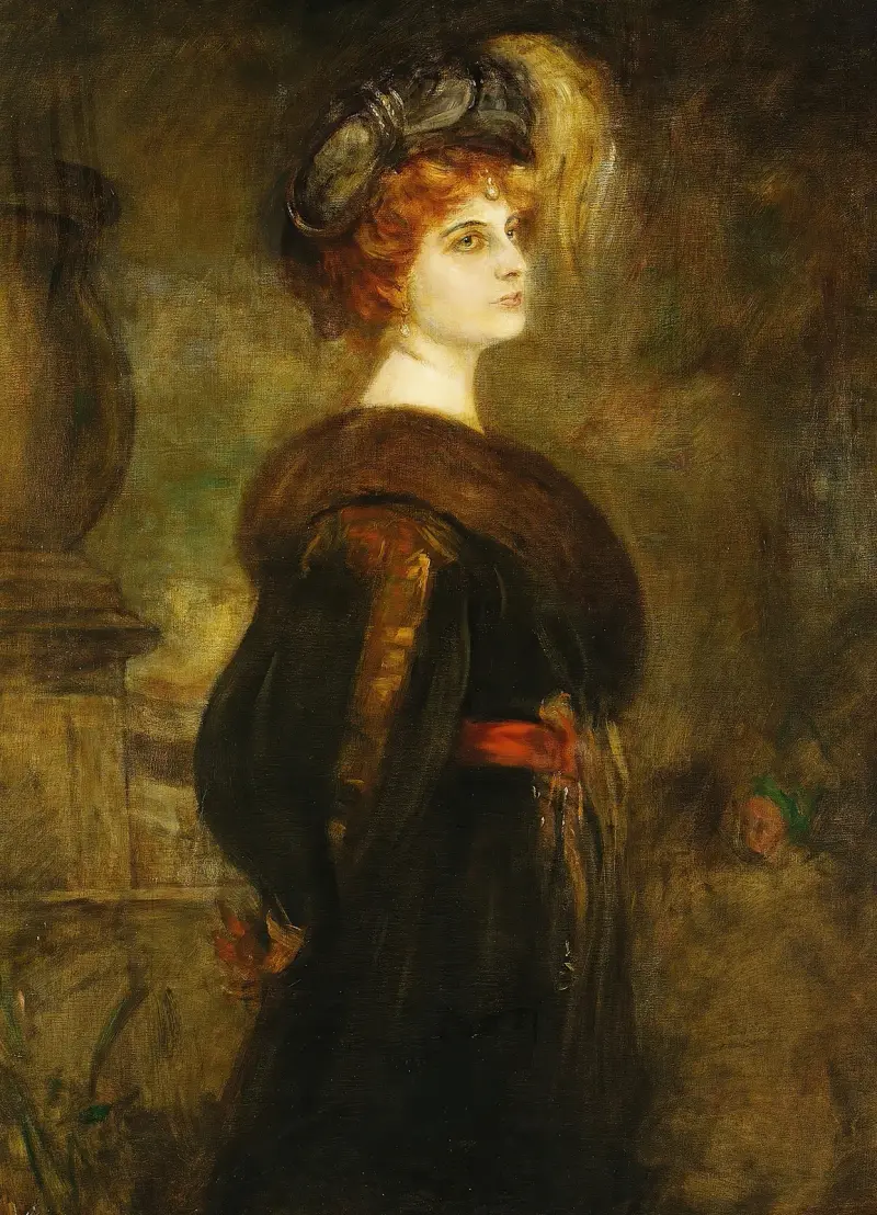 Lily Merk av Franz von Lenbach