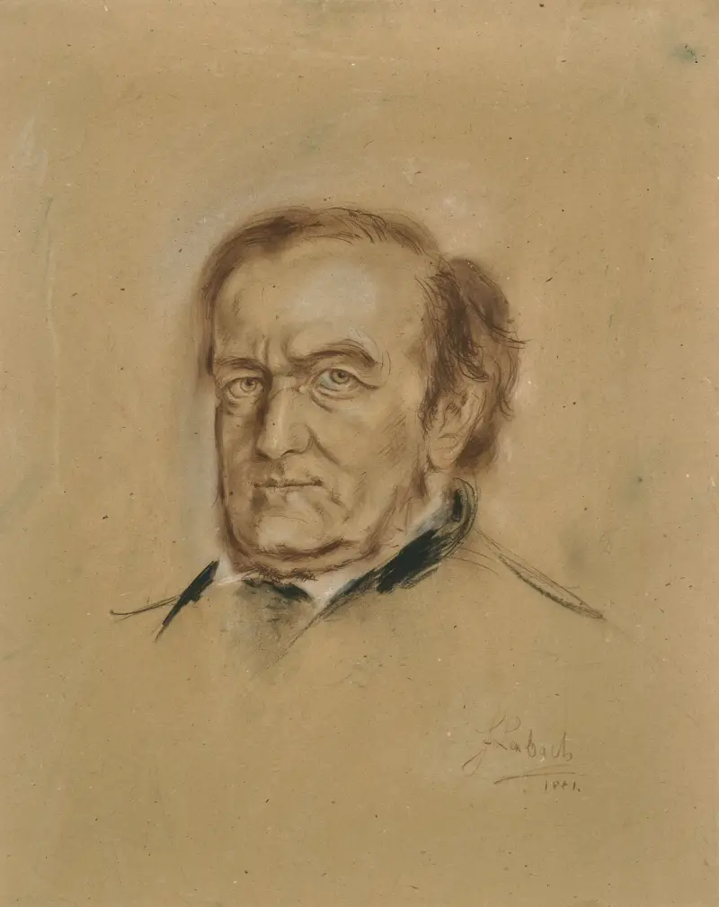 Porträttbyst av Richard Wagner (1813–1883) av Franz von Lenbach
