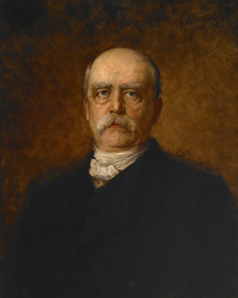 Portrait of Otto Eduard Leopold von Bismarck av Franz von Lenbach