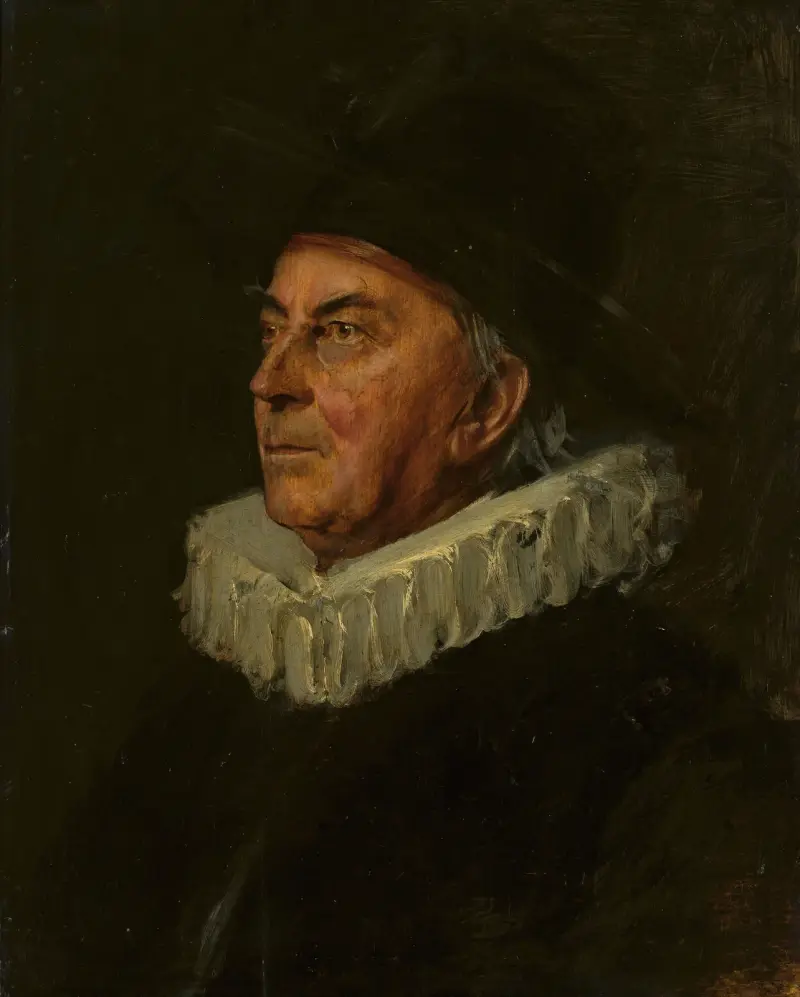 Porträtt av professor Syboldt av Franz von Lenbach