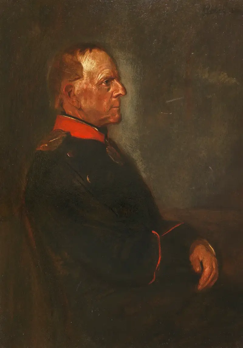 Porträt Helmut Graf von Moltke av Franz von Lenbach