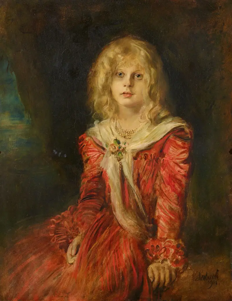 Porträtt av Marion von Lenbach av Franz von Lenbach