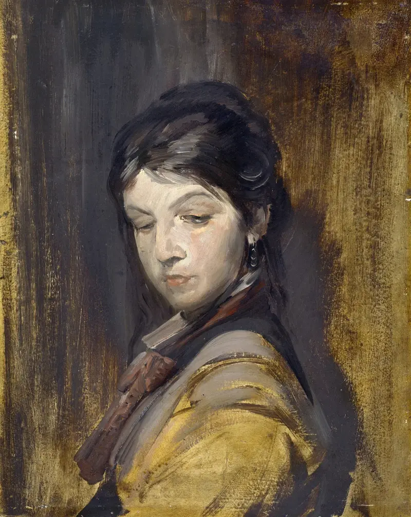 Okänd flicka av Franz von Lenbach