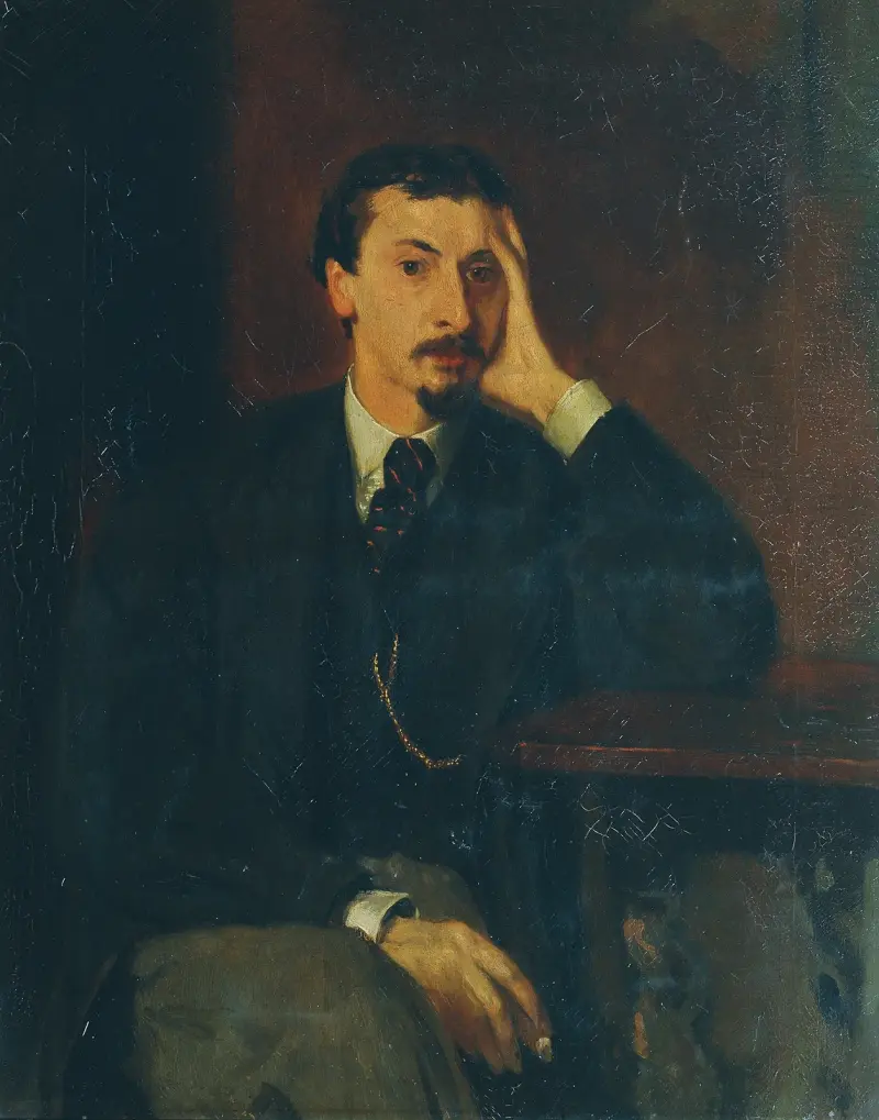 Der Dichter und Philosoph Gotthard Oswald Marbach av Hans Von Marées