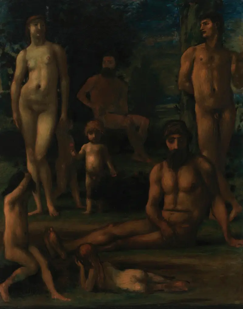 Goldenes Zeitalter II von Hans Von Marées