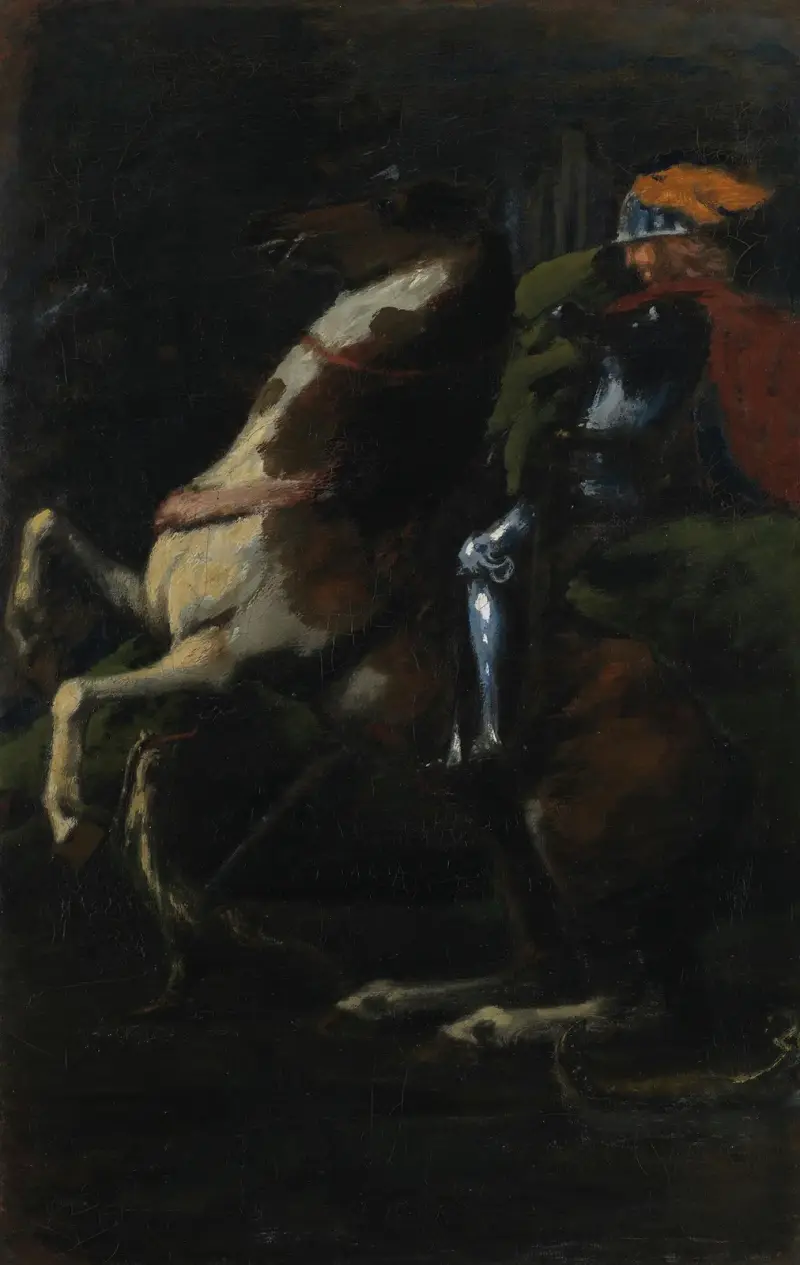 De tre ryttarna II; Sankt Göran av Hans Von Marées