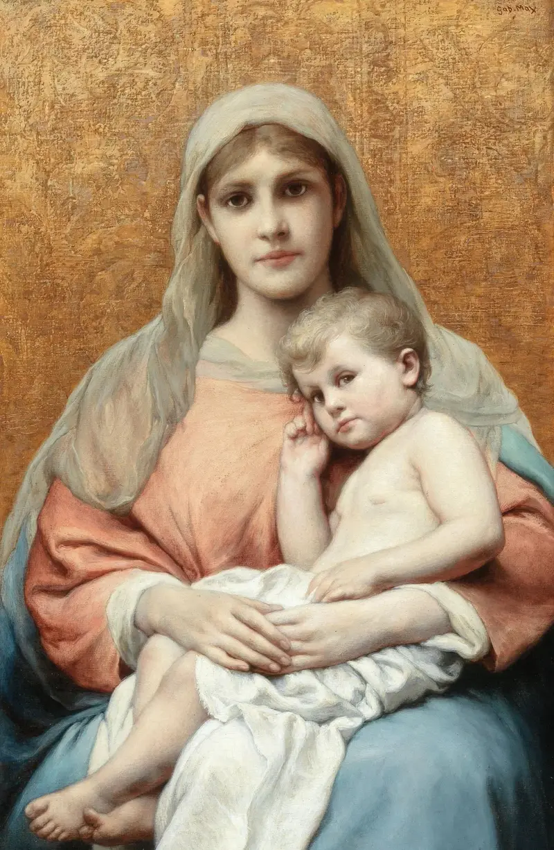 Madonna mit Kind von Gabriel von Max