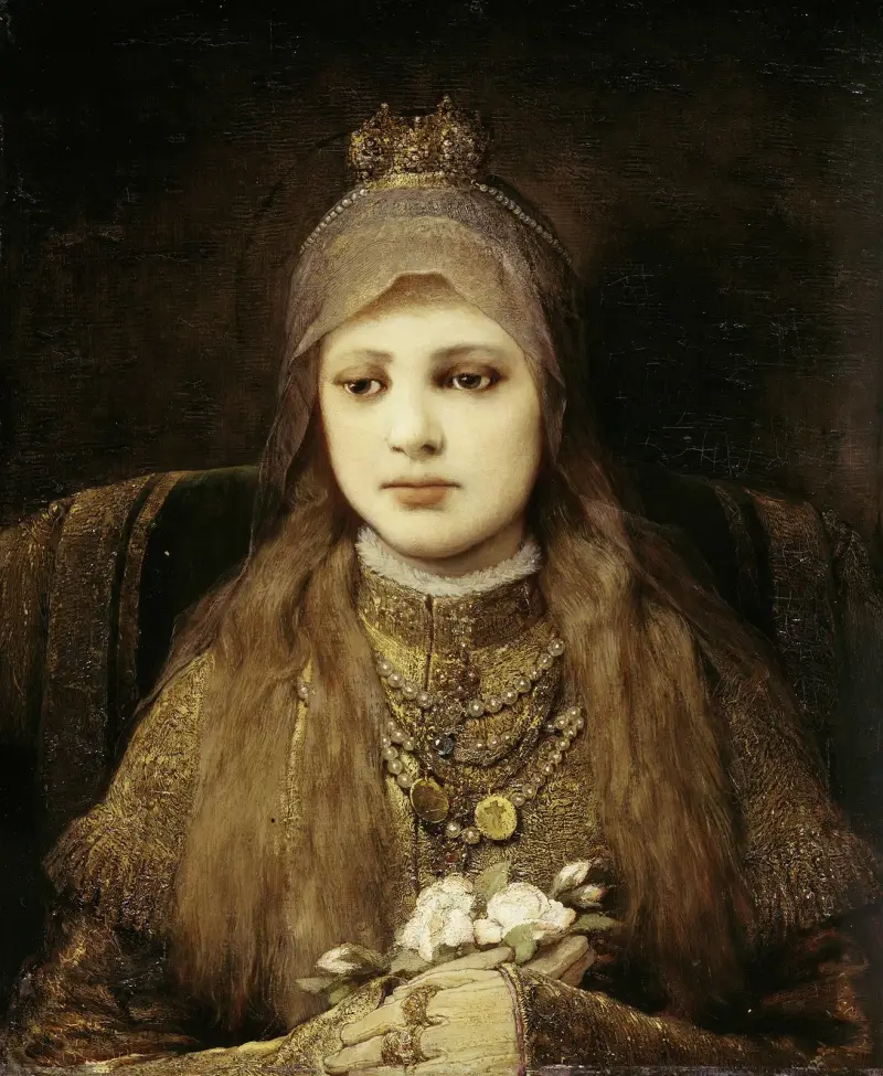 Sankta Elisabeth som barn av Gabriel von Max