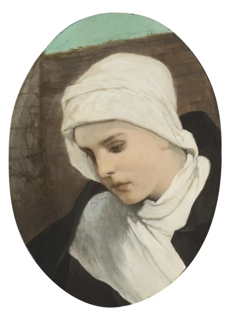 Studienkopf VI av Gabriel von Max