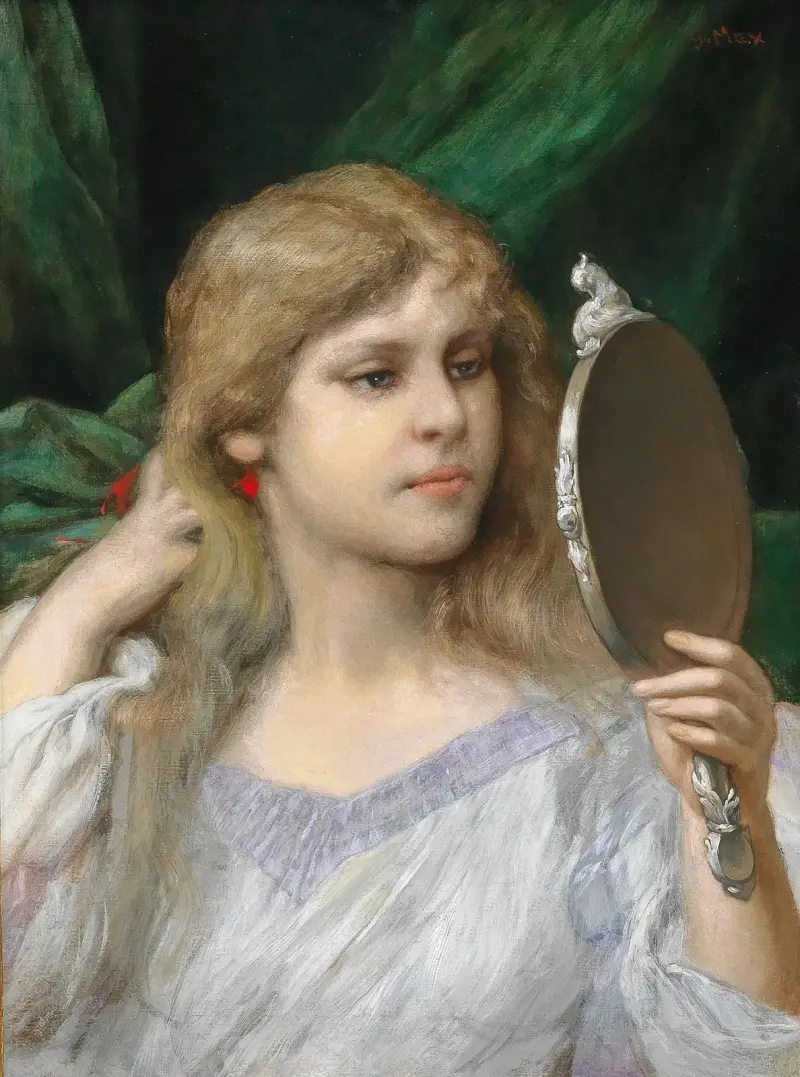 Zrcadlo, Gabriel von Max