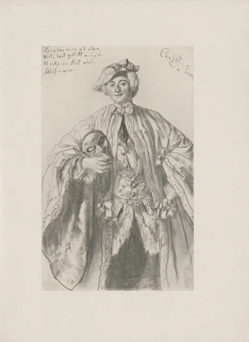 Chasot mit Maske (um 1845), Adolph von Menzel