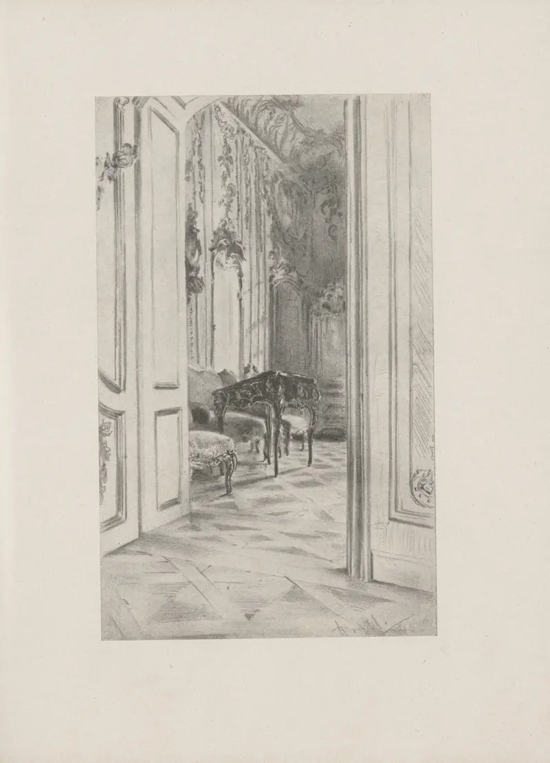 Fredrik den stores arbetsrum i stadsslottet i Potsdam av Adolph von Menzel