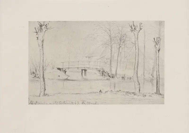 Schafgraben i Berlin, 1843 av Adolph von Menzel
