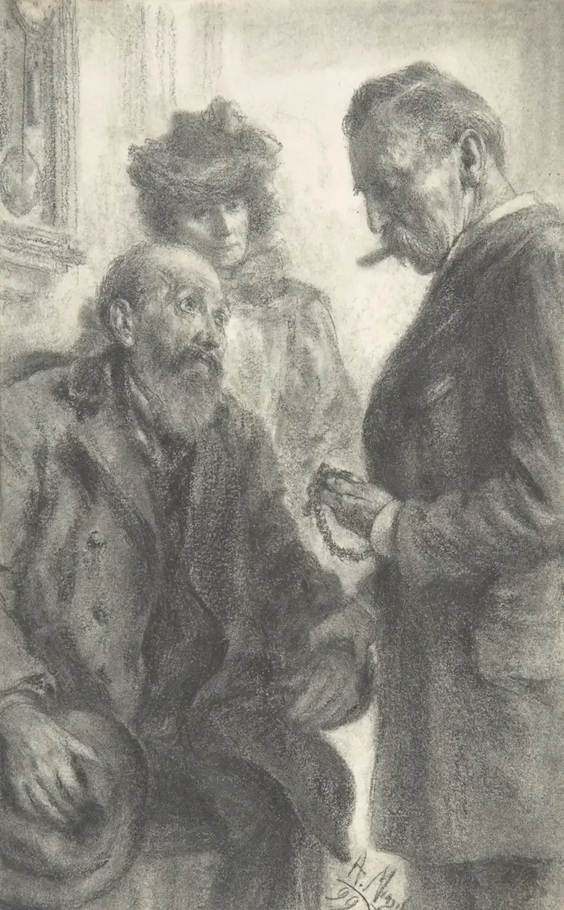 Läkare och patient av Adolph von Menzel