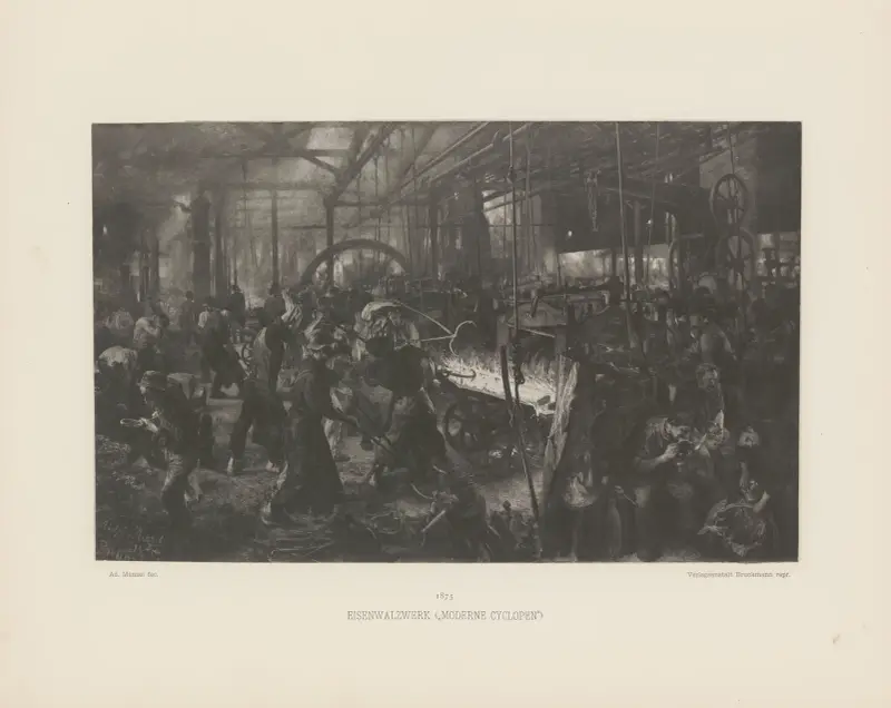 Elsenwalzwerk (Modern Cyklop), Adolph von Menzel