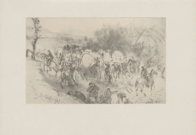 Feldlager (60er Jahre) av Adolph von Menzel