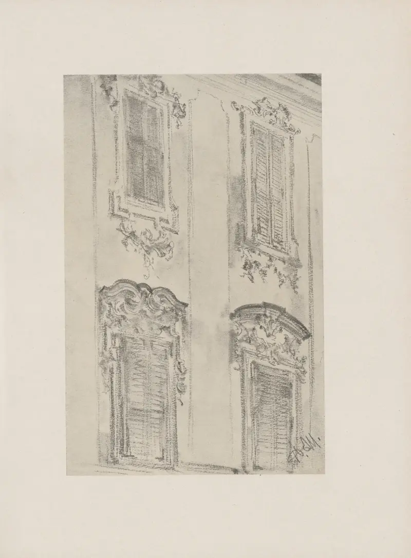Fensterwand (80er Jahre) av Adolph von Menzel