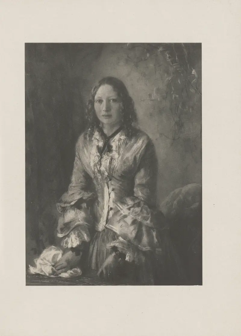 Fräulein Baumeister, 1855 av Adolph von Menzel