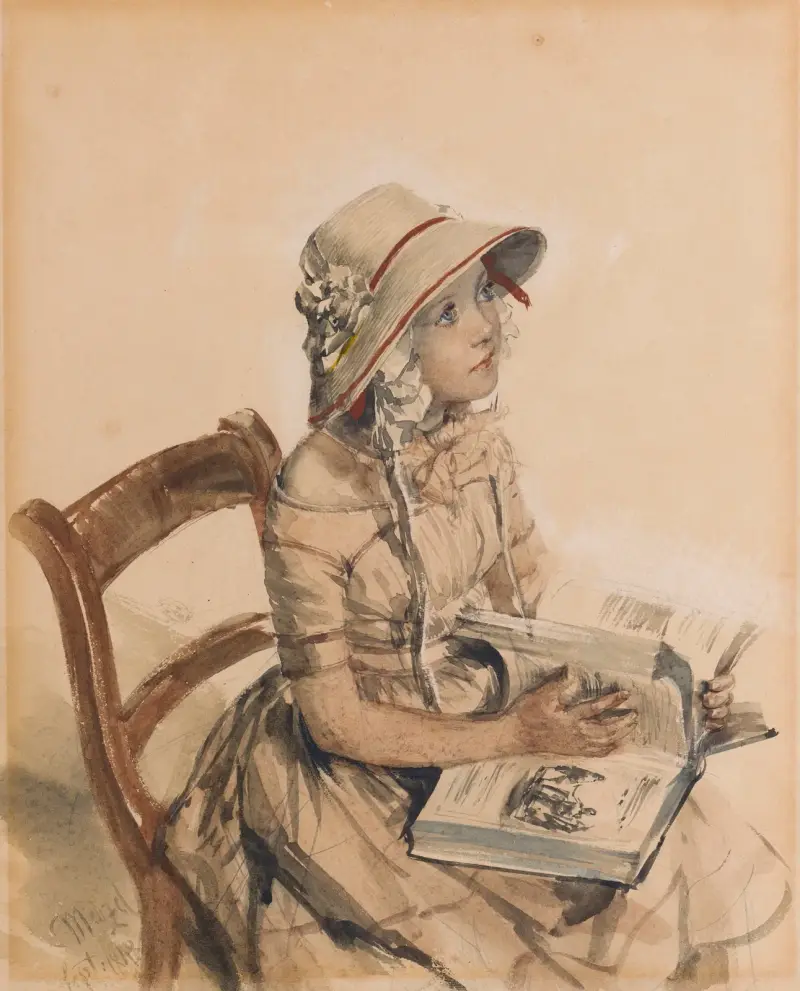 Fröken Maercker av Adolph von Menzel