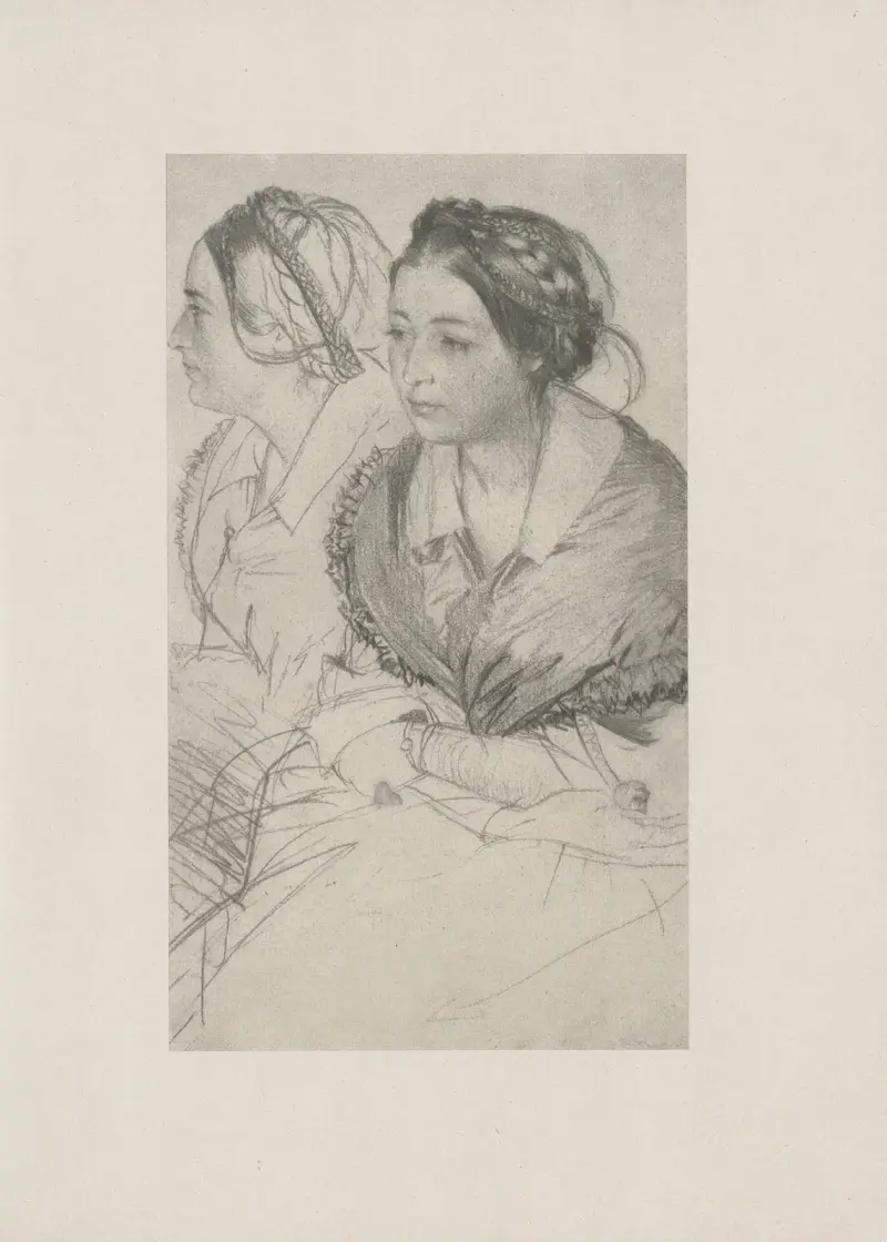 Friederike Arnold (1845) av Adolph von Menzel