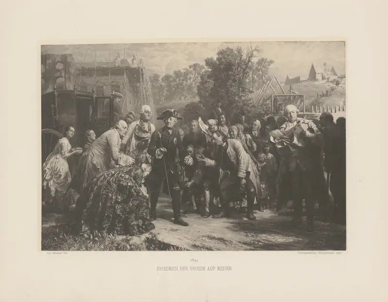 Friedrich der Grosse auf Reisen av Adolph von Menzel