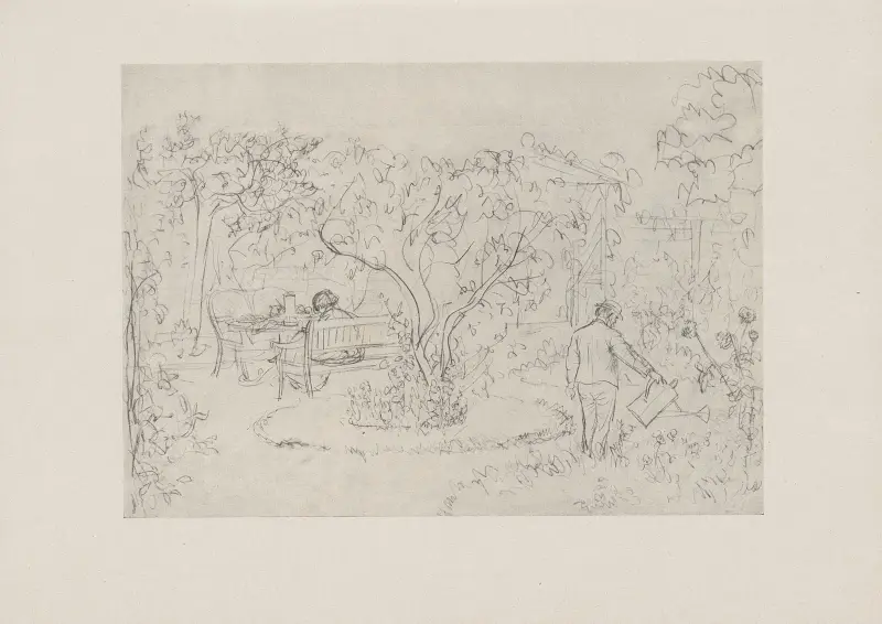 Gartenidyll (60er Jahre), Adolph von Menzel