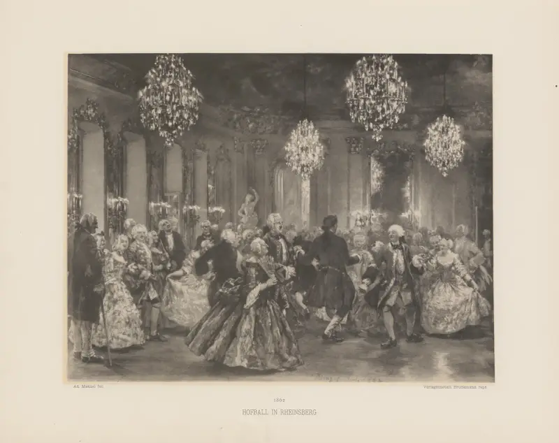 Hofball in Rheinsberg av Adolph von Menzel