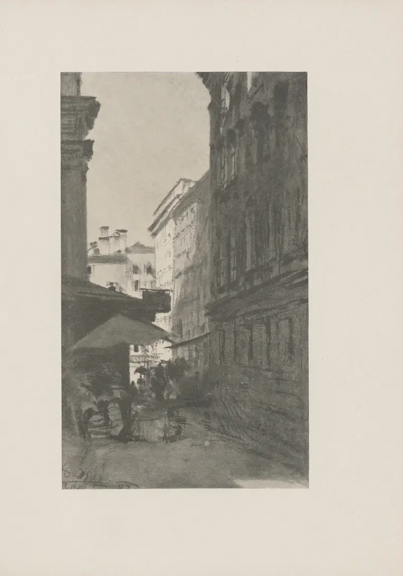 Gata i Verona av Adolph von Menzel