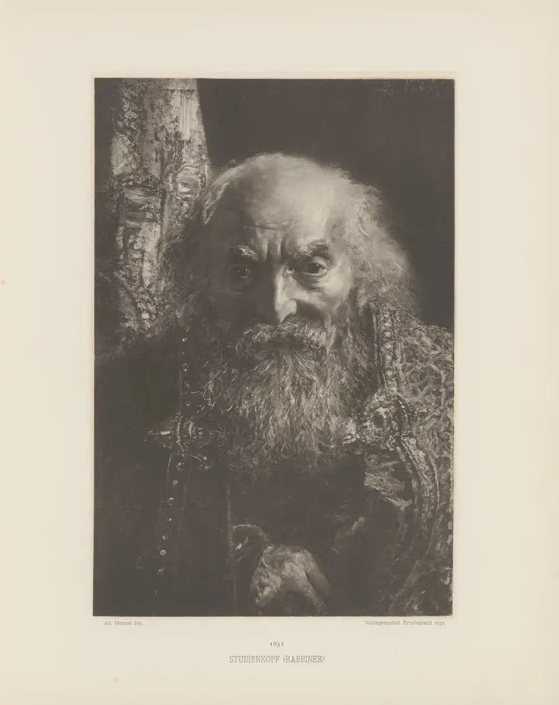 Studtenköpf (Rabbín, Adolph von Menzel