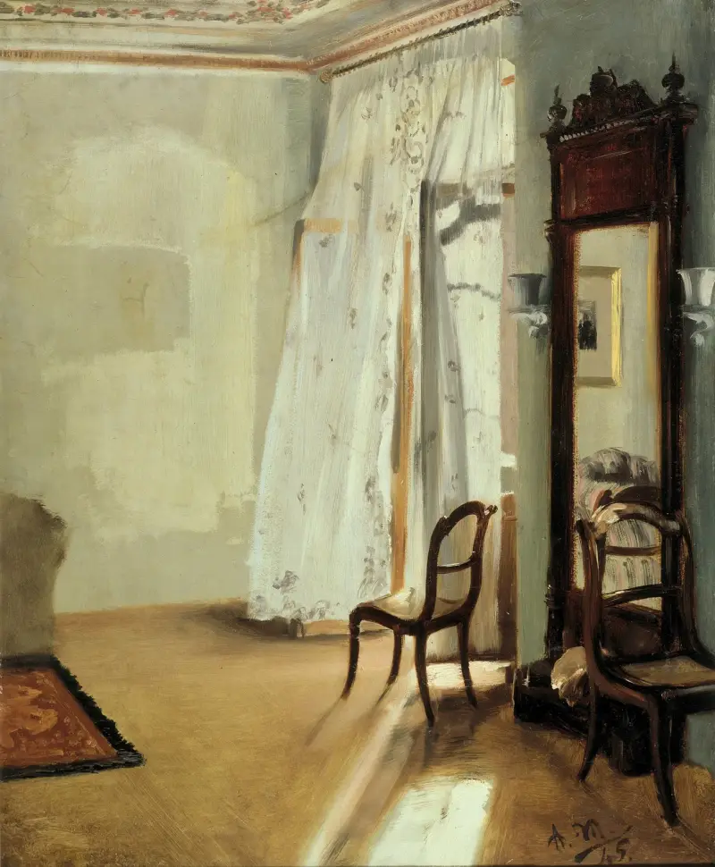 Das Balkonzimmer von Adolph von Menzel