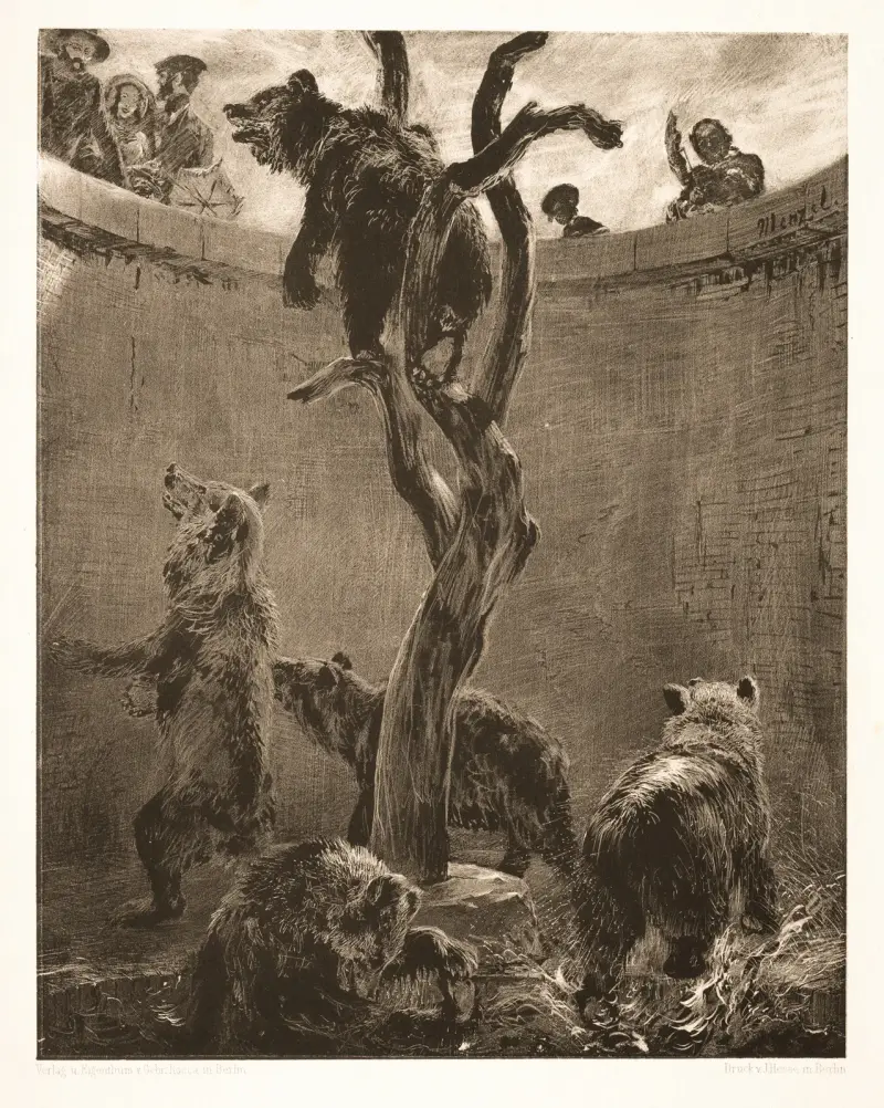 Björngropen av Adolph von Menzel