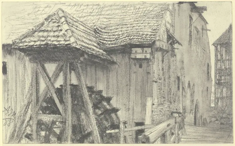 Wassermühle von Adolph von Menzel