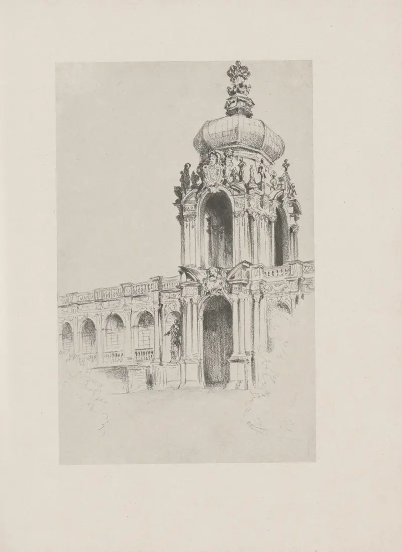 Zwingerpavillon (1840), Adolph von Menzel