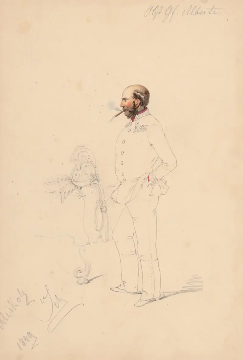 Man med cigarr av Friedrich Carl von Scheidlin