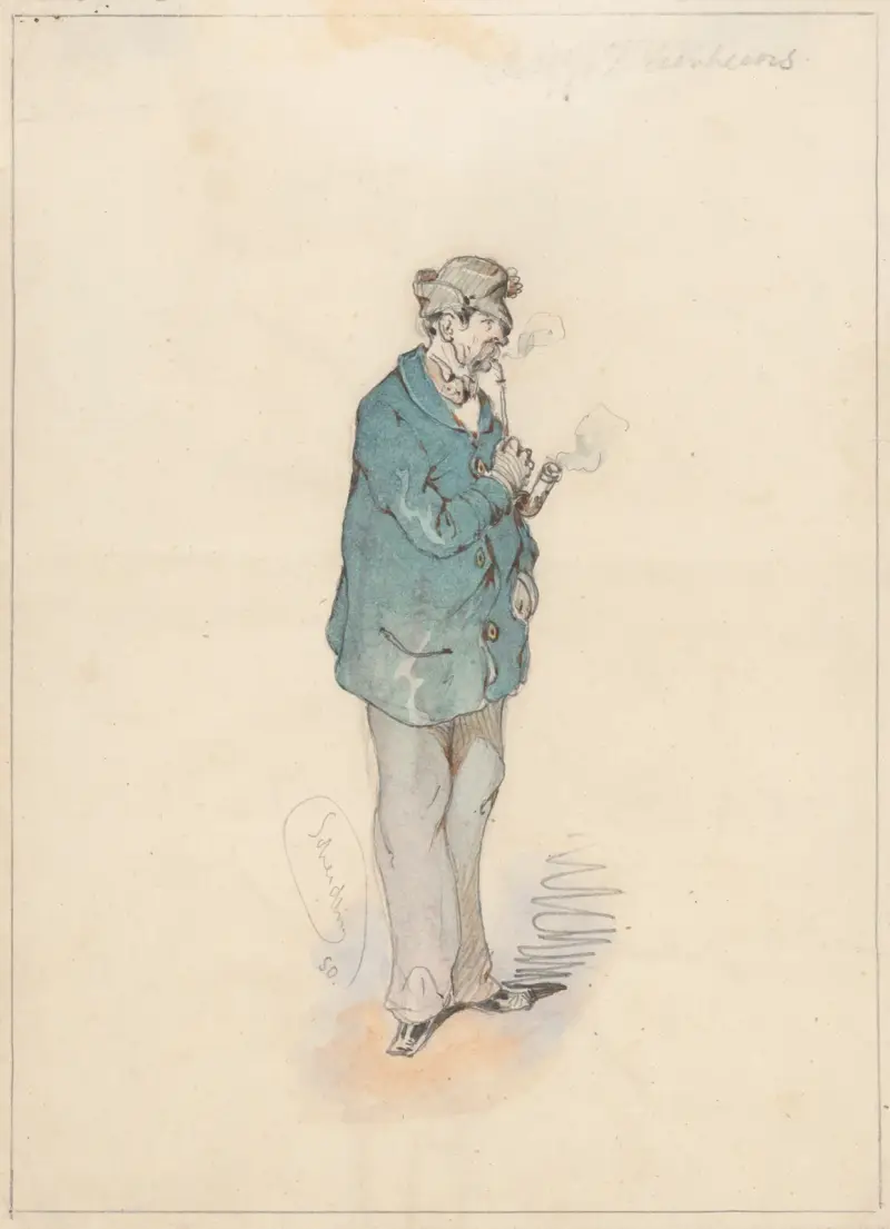 Man med pipa av Friedrich Carl von Scheidlin