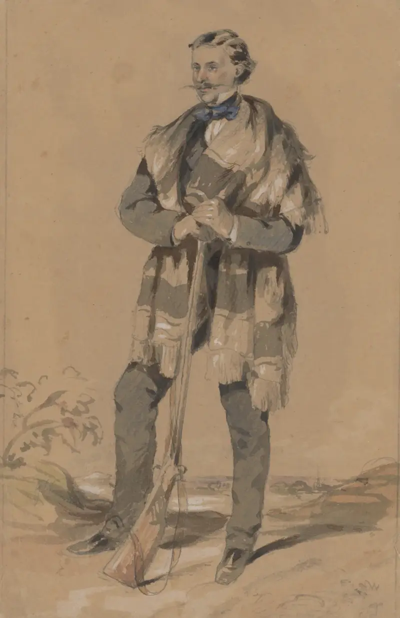 Man med gevär av Friedrich Carl von Scheidlin