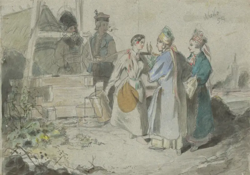 Möte vid en brunn av Friedrich Carl von Scheidlin