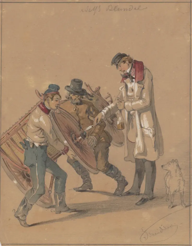 Oiling the Center Pin av Friedrich Carl von Scheidlin