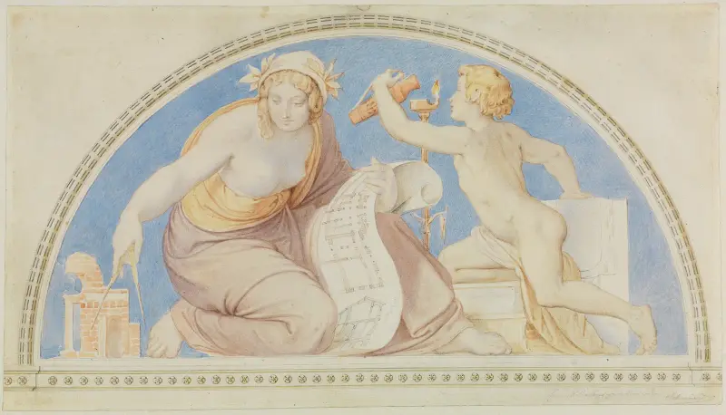Allegorie der Mathematik, 1838 von Moritz von Schwind