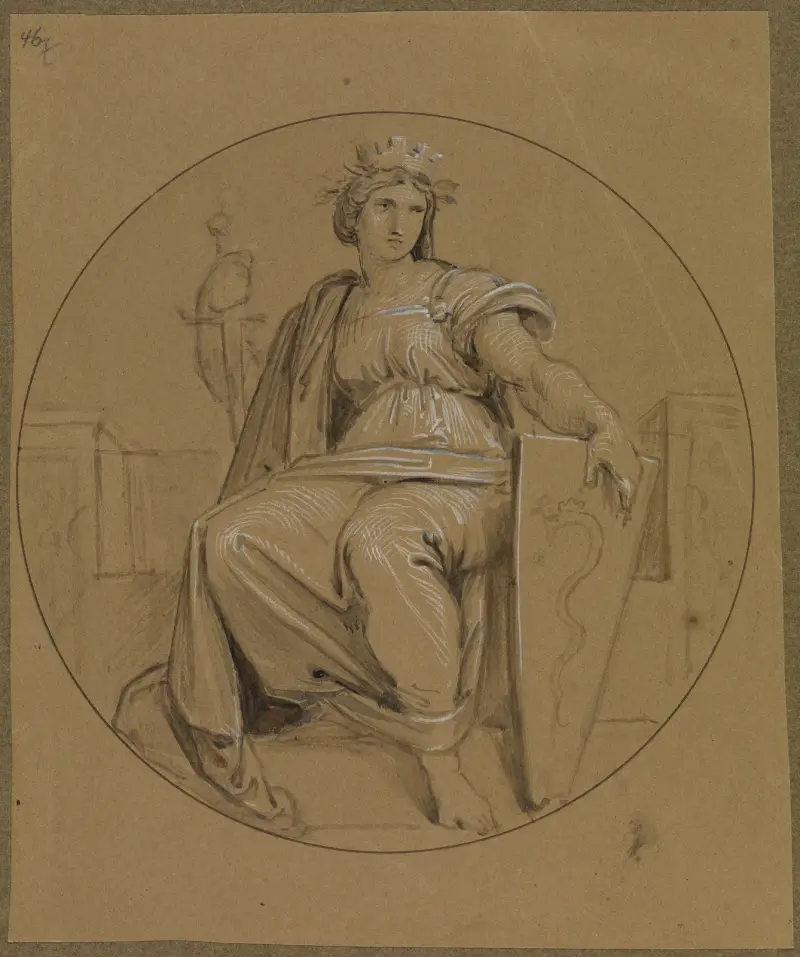 Allegorie der Stadt Mailand von Moritz von Schwind