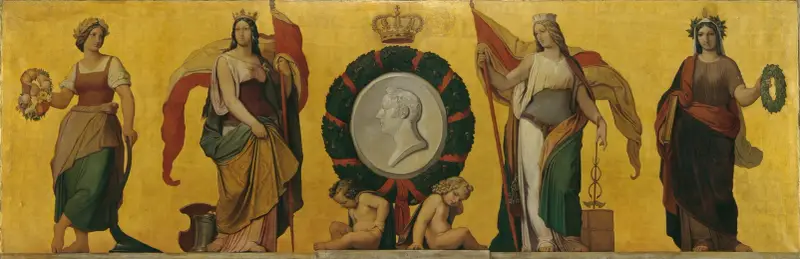 Allegori över de fyra stånden och hyllning till storhertig Leopold av Baden av Moritz von Schwind