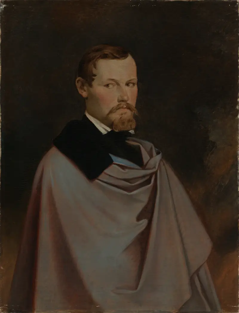 Porträtt av platsmajoren Julius Sachs av Moritz von Schwind