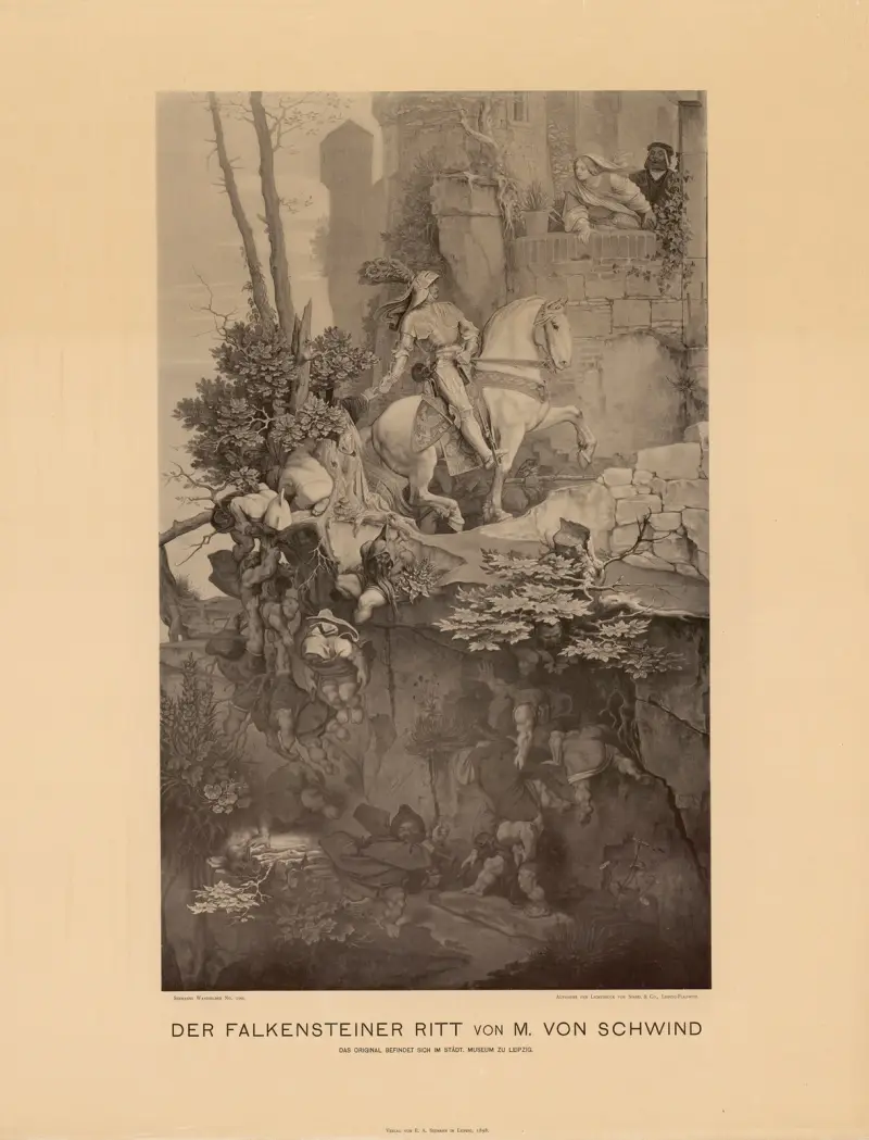 Falkensteiner-ritten av Moritz von Schwind