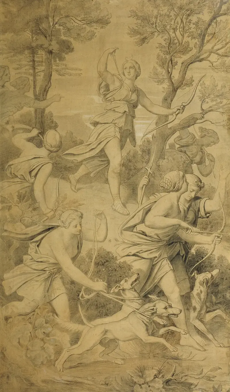 Diana mit ihren Gefährtinnen von Moritz von Schwind