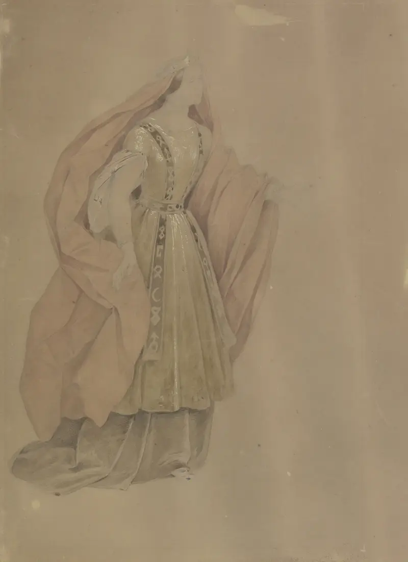 Die Sängerin Karoline Hetzenecker in der Oper ‘Hans Heiling’ av Moritz von Schwind