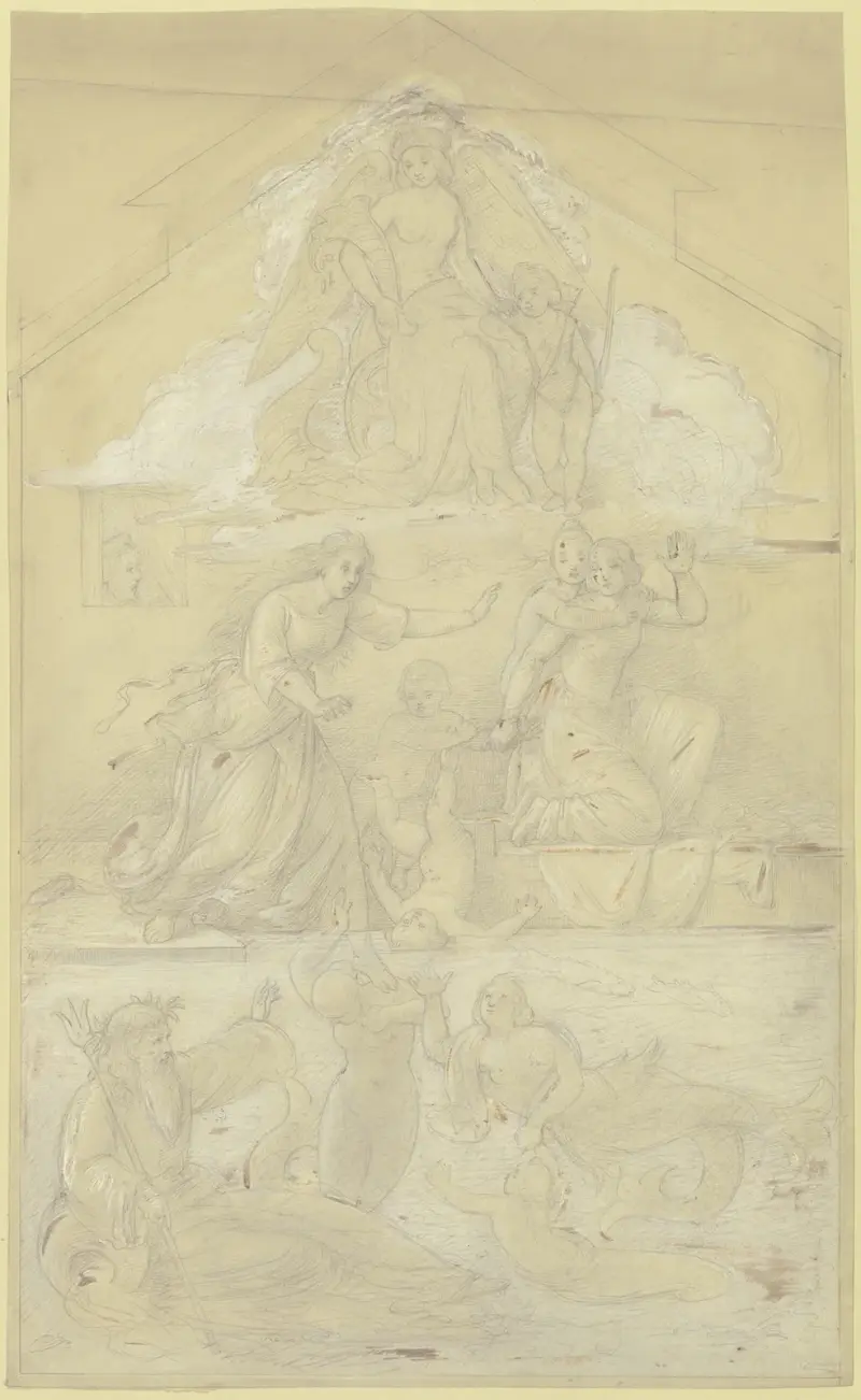 Entwurf für eine Märchenillustration von Moritz von Schwind