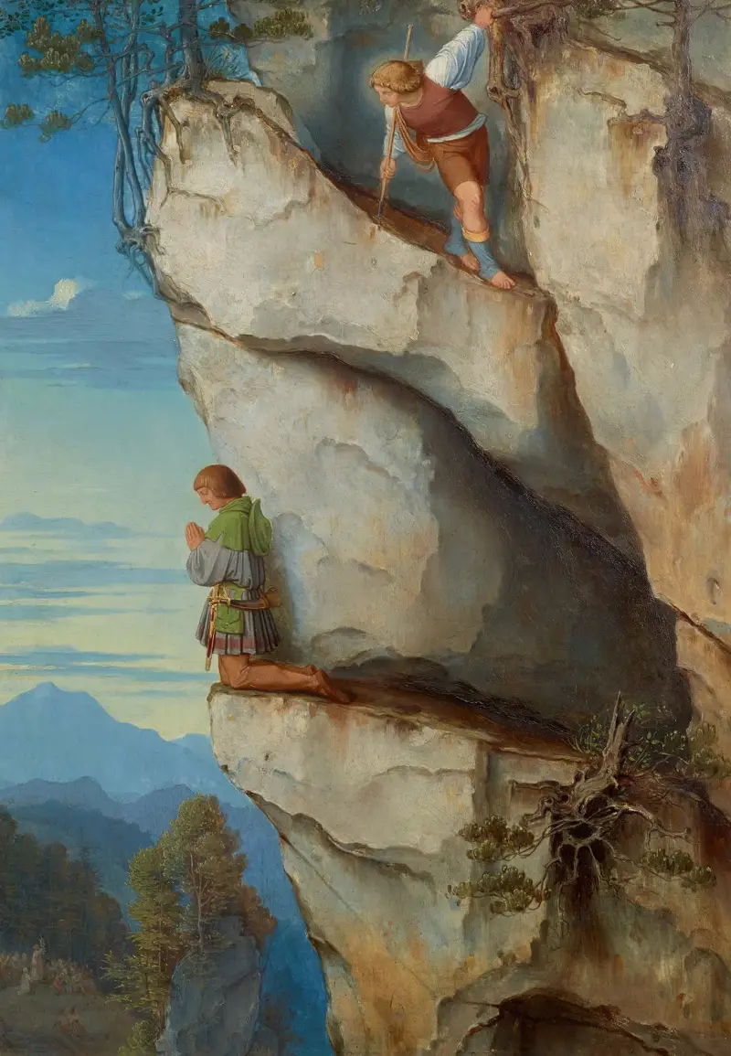 Kejsar Maximilian I i Martinswand av Moritz von Schwind