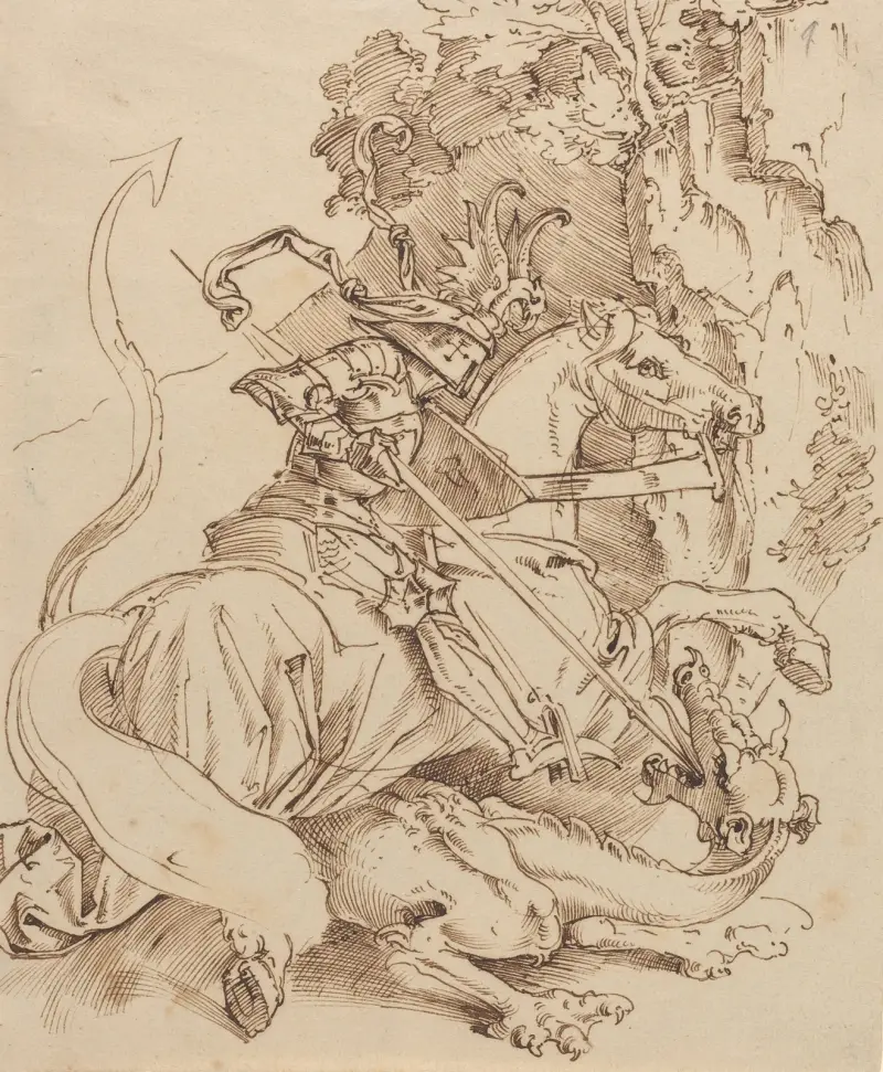 Sankt Göran och draken av Moritz von Schwind
