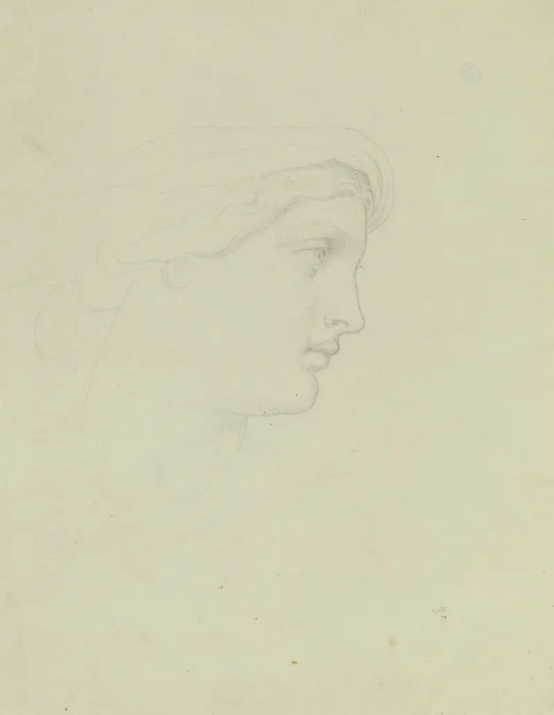 Studie zu ‘Sabine von Steinburg’ av Moritz von Schwind